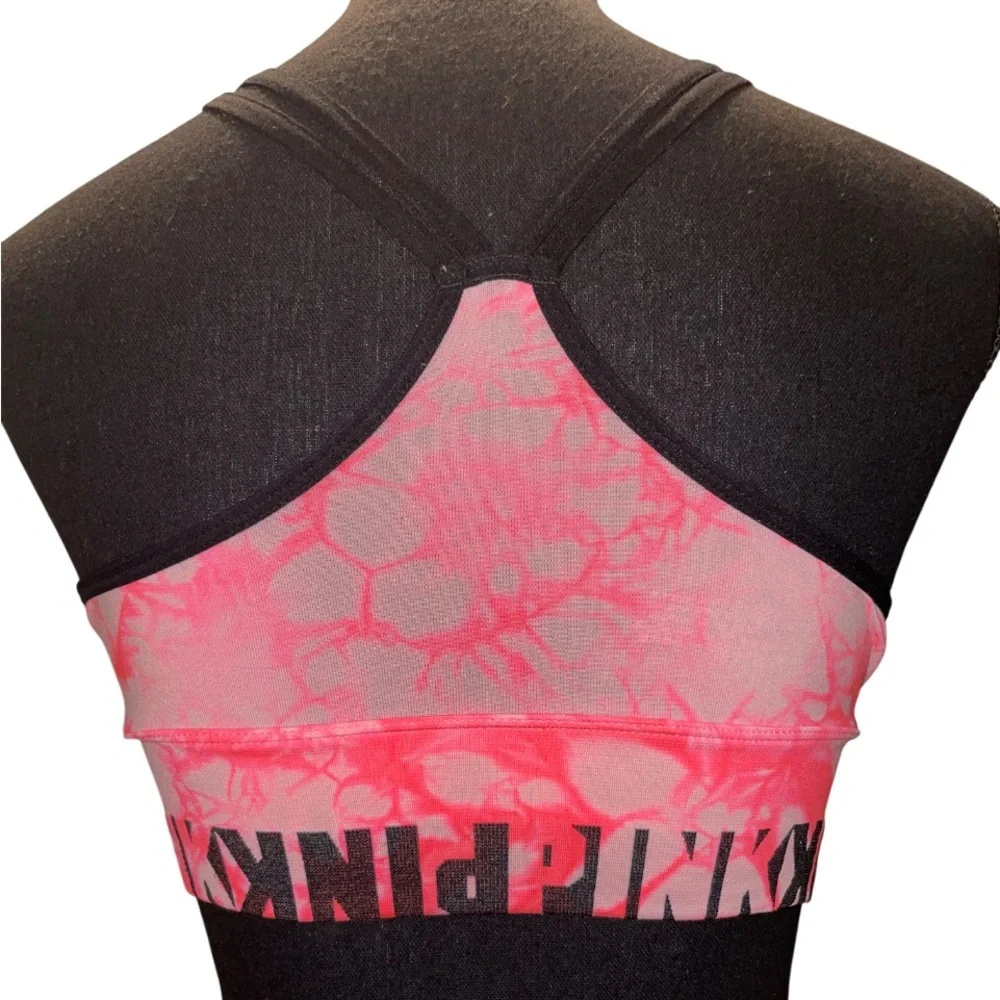 Pink by Victoria secret Tie-Dye Women's sports bra bralette workout bra - Picture 2 of 3